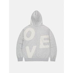 Capital Zip Up Hoodie Heather Grey