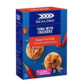 씨로드 스위트 칠리 참치 앤 크래커 Sealord Sweet Thai Chilli Tuna Crackers 113g 4개