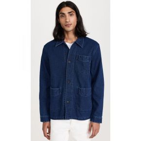 5436174 Club Monaco Textured Indigo Shirt Jacket