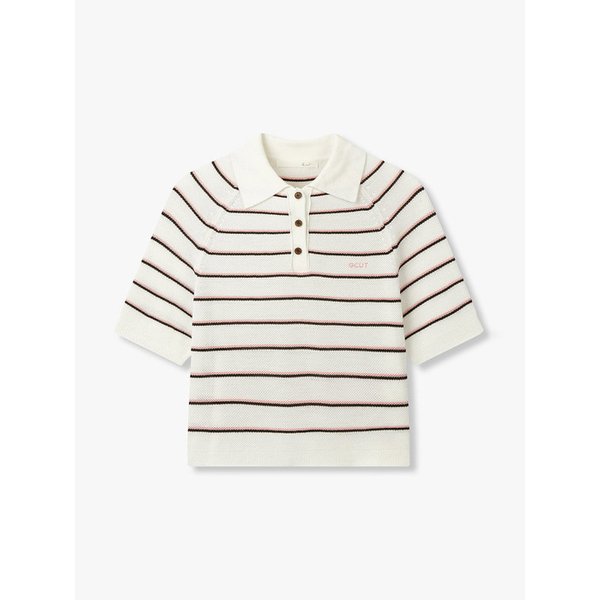 스트라이프 래글런 니트 풀오버_아이보리 7215250201