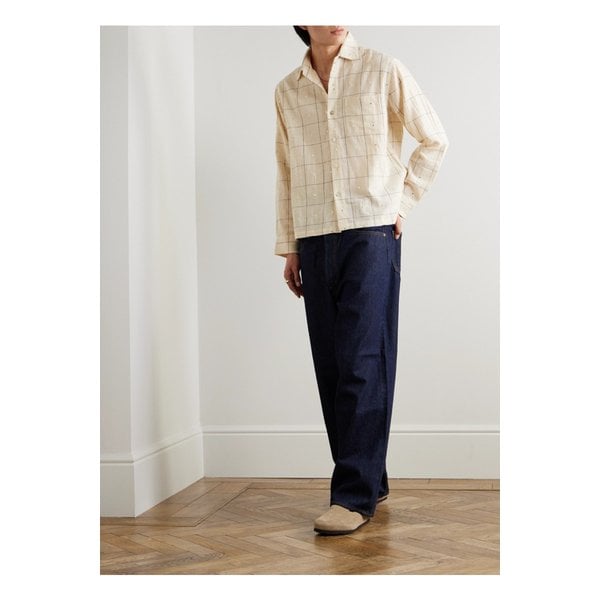 카틱 리서치 자수 체크 코튼 셔츠 뉴트럴 1647597341781603