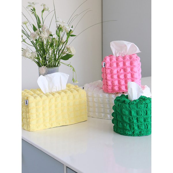 Bubble tissue case (3size/3color)