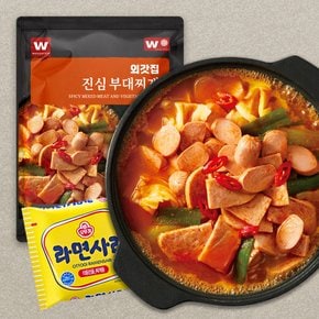 진심 부대찌개 700g X 4팩 (라면사리 2개 증정)