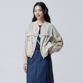 [Online Exclusive] 패턴 프릴 크롭 점퍼_BAJPE3631BG