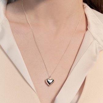 Hei [수지, 카리나, 윤보미&박초롱, 츄 착용] pounding volume heart necklace