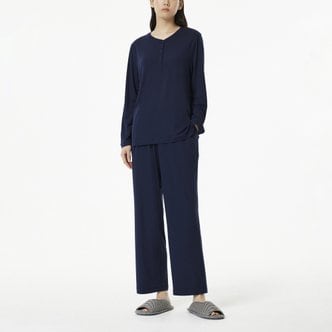 JAJU 여 피치스킨 파자마 팬츠(NAVY / DARK NAVY / LIGHT PINK / LIGHT GREY)