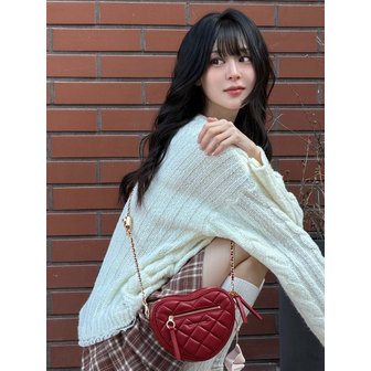 찰스앤키스 파푸토 퀼티드 하트 크로스바디 백 CK2-80151641-A