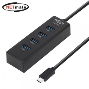 NETmate NM-UBC303 USB3.0 C 4포트 허브 (블랙)