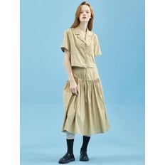 Picnic Two Piece Banding Skirt Beige