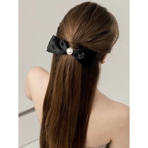 Black Mood Ribbon Hair Pin