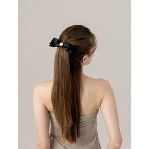 Black Mood Ribbon Hair Pin