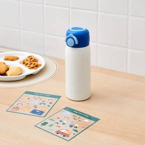 분해가 간편한 DIY 어린이 스티커 보온병 360ML 플레이베어
