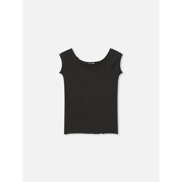 Raglan Boat Neck Tee _ Moss Brown