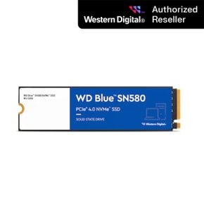 [WD 공식판매원] WD BLUE SN580 M.2 NVMe 250GB SSD