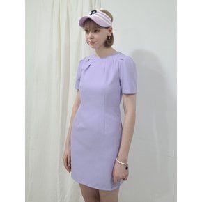 핀턱 린넨 (미니)드레스- 블랙/퍼플 (3size) pin tuck linen ㅡmini dress