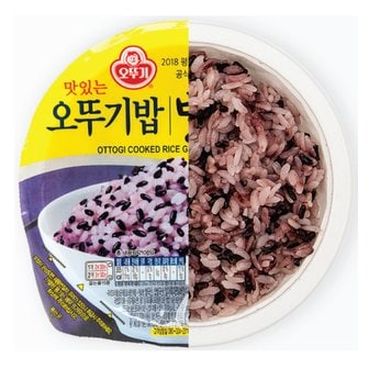  오뚜기 맛있는 발아흑미밥 210g 3입