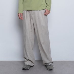 M55 pigment wide slacks beige