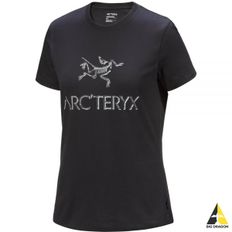 ARC`TERYX 24FW 아크워드 코튼 티셔츠 SS 우먼 (ATOFWX8135BLK) (ARC`WORD COTTON T-SHIRT W)