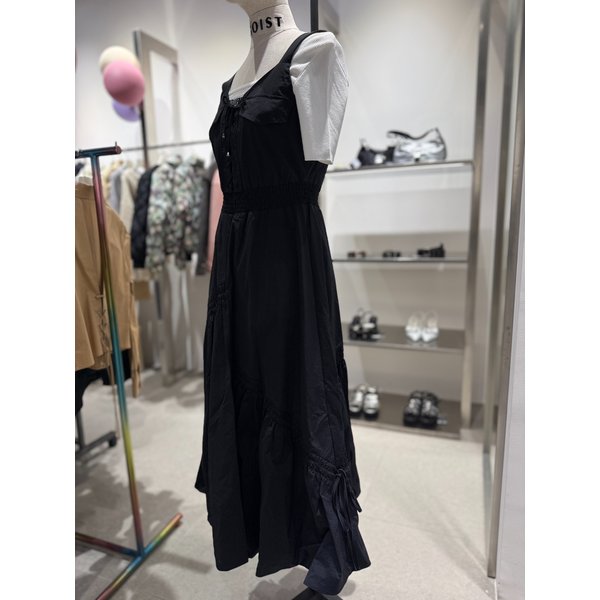 [여주점] 레이스업 포인트 셔링 롱 원피스 ER2WO462