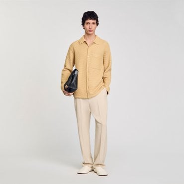 산드로옴므 [SANDRO HOMME] 와플 셔츠 가디건 SH25S3MRG0388