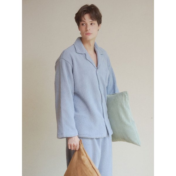 남성 블루벨 양털 수면잠옷