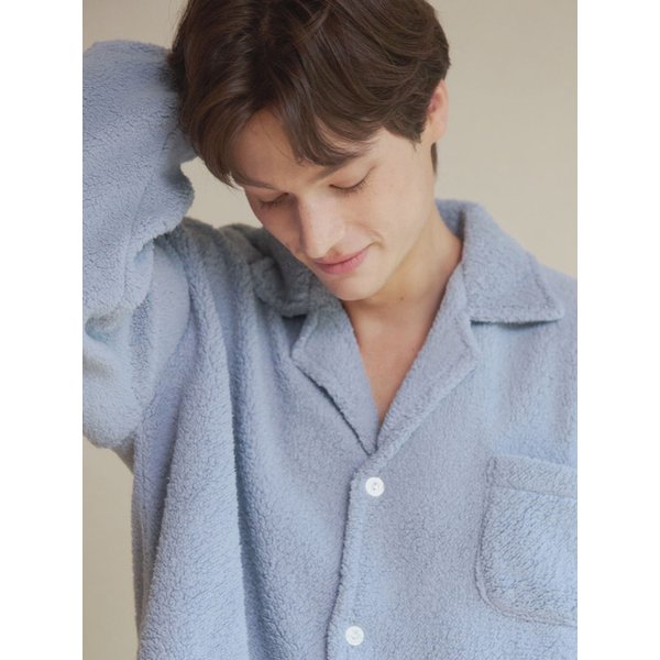 남성 블루벨 양털 수면잠옷