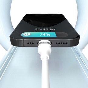 STI 팬텍 C to C 100W 초고속 충전 실리콘 케이블 1M 핸드폰 스마트폰 충전
