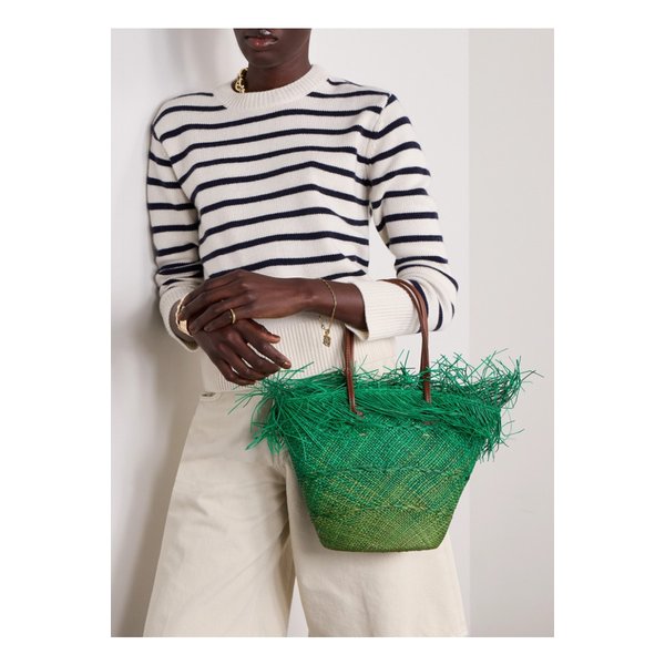 가죽 트리밍 프레이 옹브레 스트로 토트 그린 1647597339737876