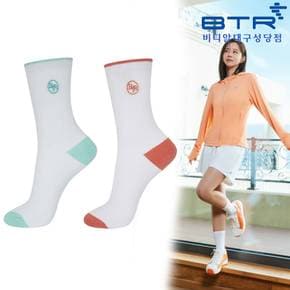 여성 여름 통풍이 잘되고, 바닥 실리콘 처리로 미끄럽지 않은 양말 BFS7060W 리치