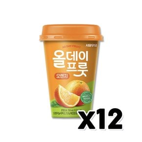 서울우유 올데이프룻 오렌지 컵음료 250ml x 12개