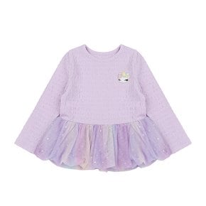 여아가을티셔츠 보라 벌룬 TS Q64DBT192