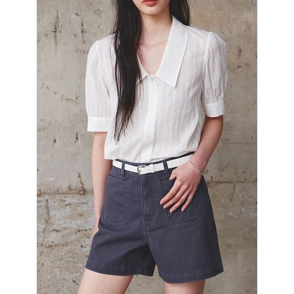 Low Collar Blouse  White (KE5360M090)