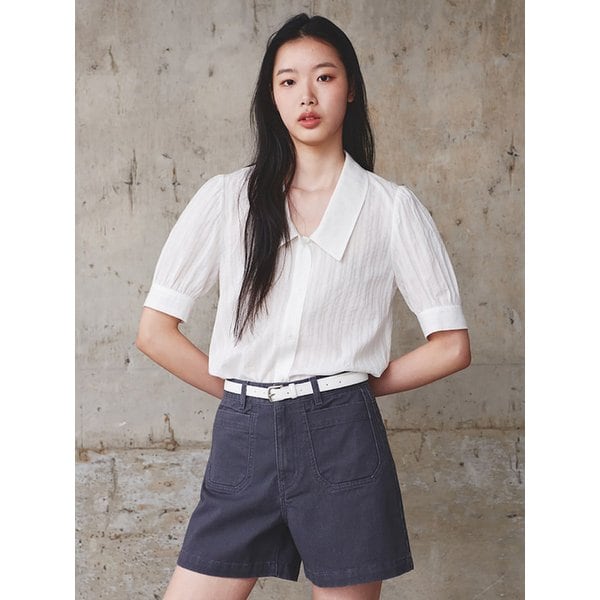Low Collar Blouse  White (KE5360M090)