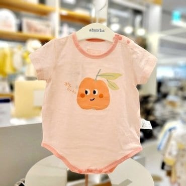 압소바 [압소바 뱀띠임신출산선물]후루 반소 바디슈트 (A2310684) 핑크 (25년 여름신상)브랜드 (압소바)