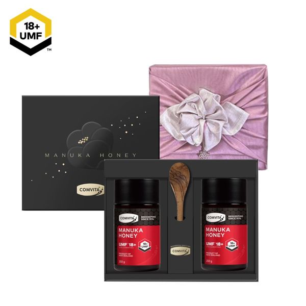 [고급보자기포장]UMF18+ 마누카꿀 250g 세트(250g*2ea)+나무스푼 증정 +쇼핑백