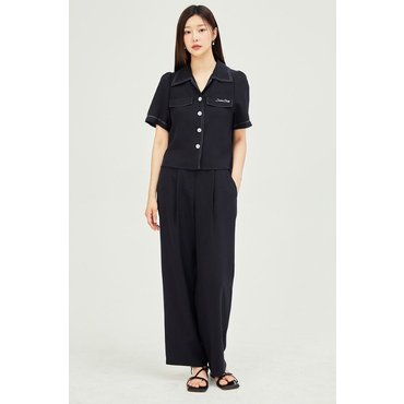 JJ지고트 스트링 백 밴딩 와이드 팬츠 GP5M0SL921