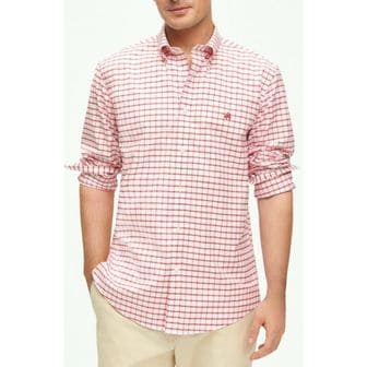 이스퀘어 4533046 Brooks Brothers Check Stretch Button-Down Oxford Shirt