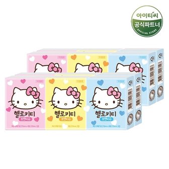 홈스웰 헬로키티 휴대용 포켓티슈 (3겹 10매 6개 X 2팩) 총12개