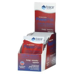 미국직구 Trace Minerals 트레이스미네랄 파워팩 1200mg 비타민C 석류 블루베리맛 5g 30봉