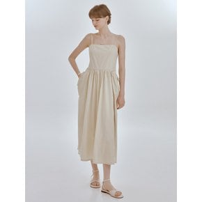 Float string dress (beige)