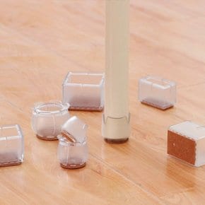 식탁의자 발커버 캡 양말 4size 실리콘 투명 원형 사각 의자 신발 발캡 발싸개 슈즈 체어