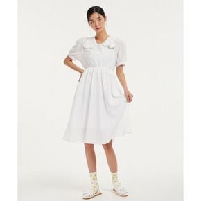 (22S/S) 레이스 카라 반팔 롱 원피스 AN2WO528[34105724]