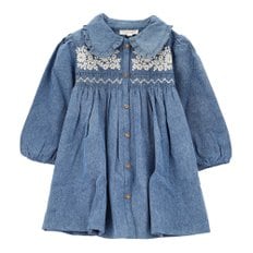 국내배송 23FW 루이스미샤 말로타 여아 드레스 GRIW23S0284 STONEBLUE