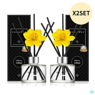  코코도르 퓨어코튼 선물용 수선화 디퓨저 120ml X4개