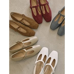 1539 Even T Strap Flatshoes-5color