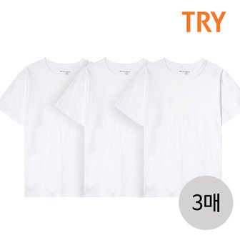 365buy TRY 남성 순면100 베이직 라운드넥 이너웨어티셔츠3매