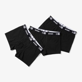 M 뉴에라레깅스 UQC 13695927 2023 뉴에라 언더웨어 3팩 블랙