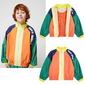 보보쇼즈 키즈 25ss Wavy 칼라블럭 트렉슈트 바람막이 자켓