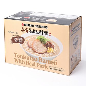  이치방 돈육 돈코츠 라멘 컵라면 185g x 6개