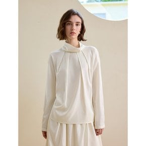 YY_Temperament press-pleated top